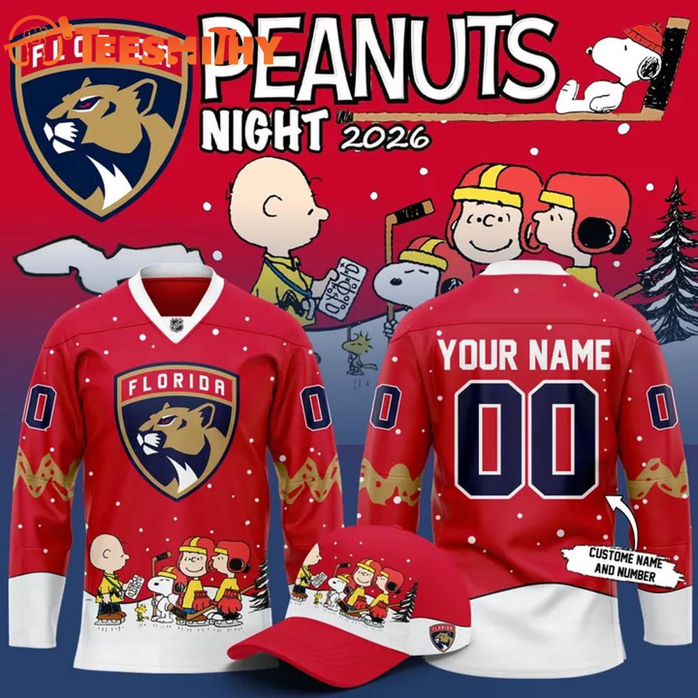Florida Panthers x Peanuts Night 2026 Limited Edition Hockey Jersey