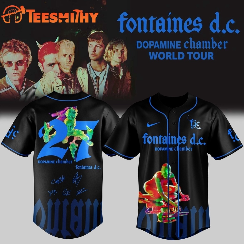 Fontaines D.C Dopamine Chamber Tour Signed 2026 Limited Edition Baseball Jersey