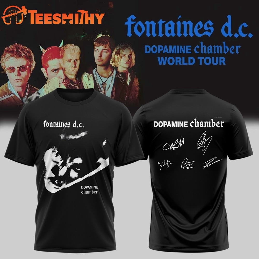 Fontaines D.C Dopamine Chamber Tour Signed T Shirt