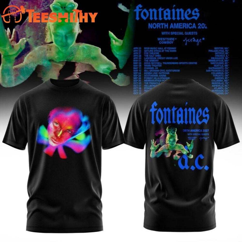 Fontaines D.C. North America 2027 Tour Limited Edition T Shirt