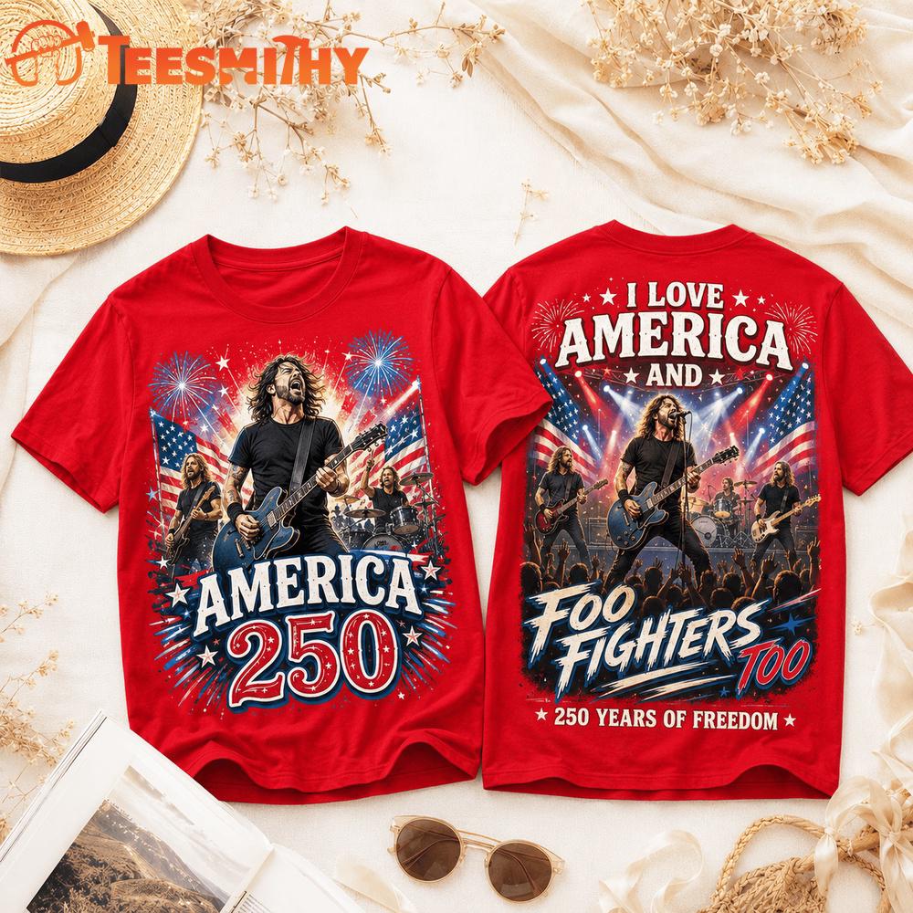 Foo Fighters 250 Years Of Freedom Unisex 3D Shirt