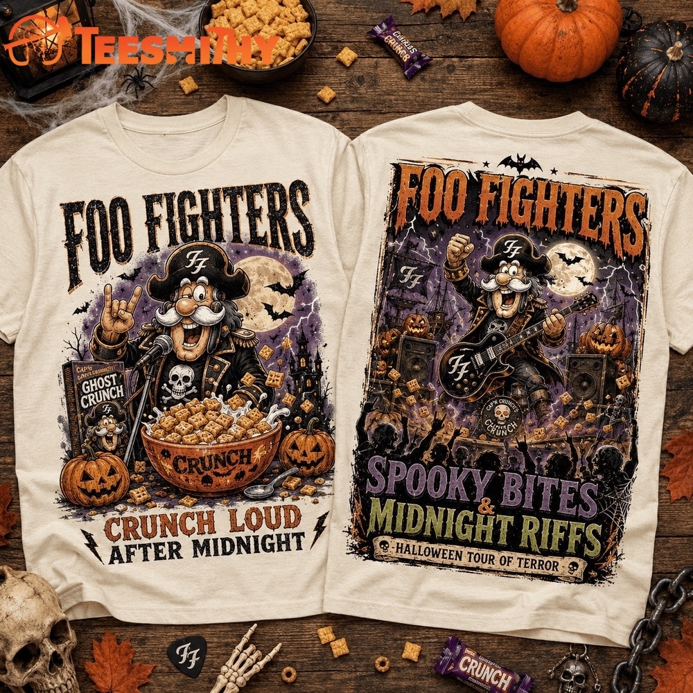 Foo Fighters Captain Crunch Rock And Roll Nightmare Halloween 3D Shirt
