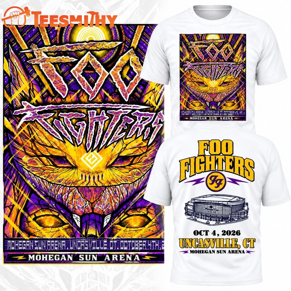 Foo Fighters Mohegan Sun Arena Uncasville CT 2026 White T Shirt