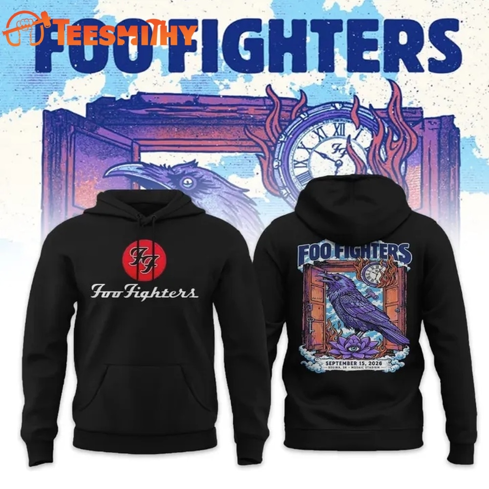 Foo Fighters Mosaic Stadium Regina 2026 Tour Limited Edition Hoodie
