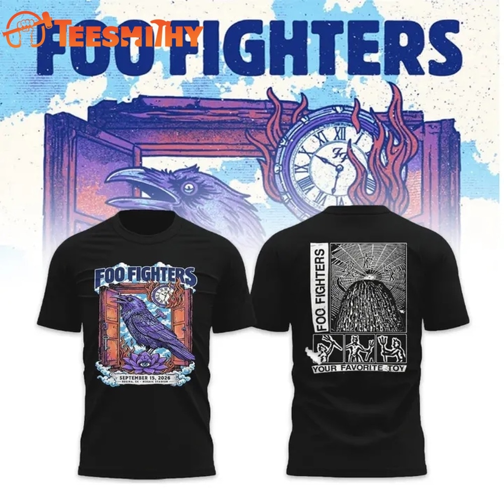 Foo Fighters Mosaic Stadium Regina 2026 Tour Limited Edition T Shirt