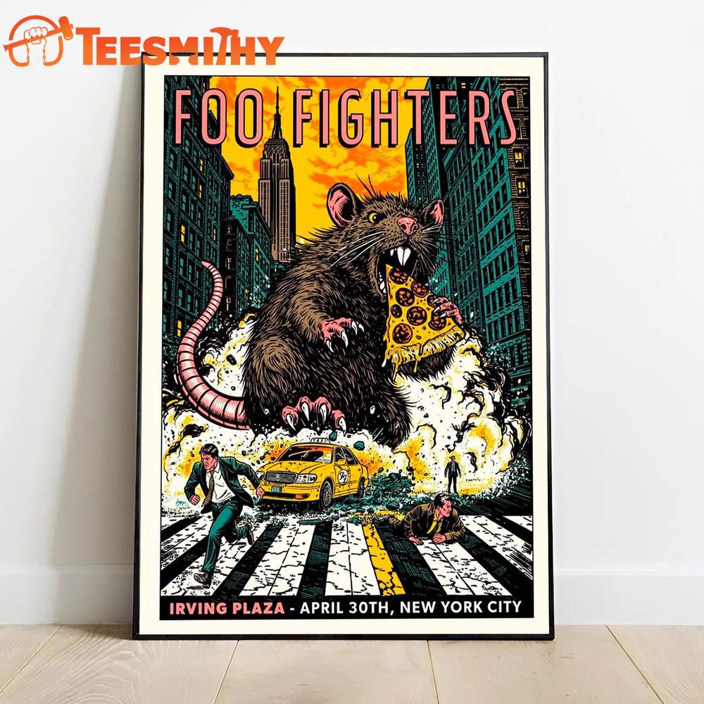 Foo Fighters Secret NYC Show 2026 Limited Poster Canvas