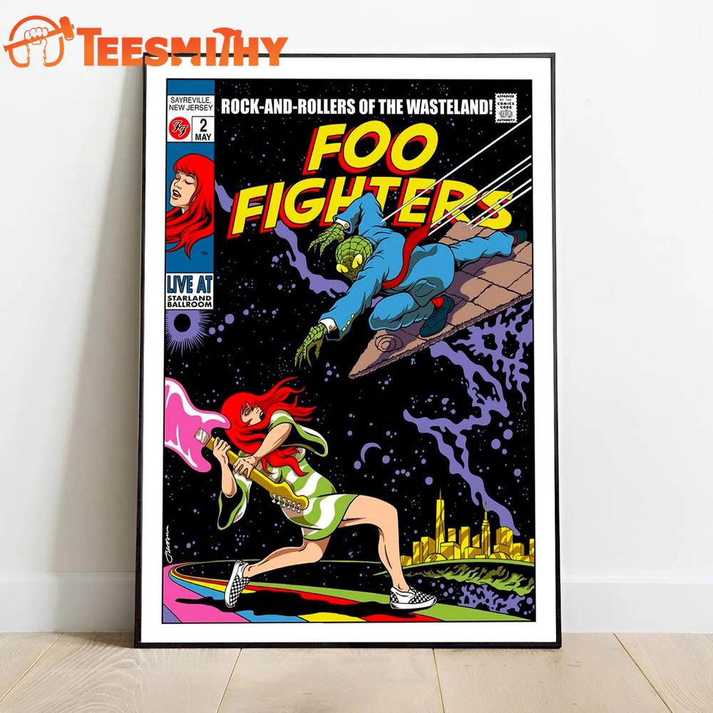 Foo Fighters Secret NYC Show 2026 Poster Canvas Art