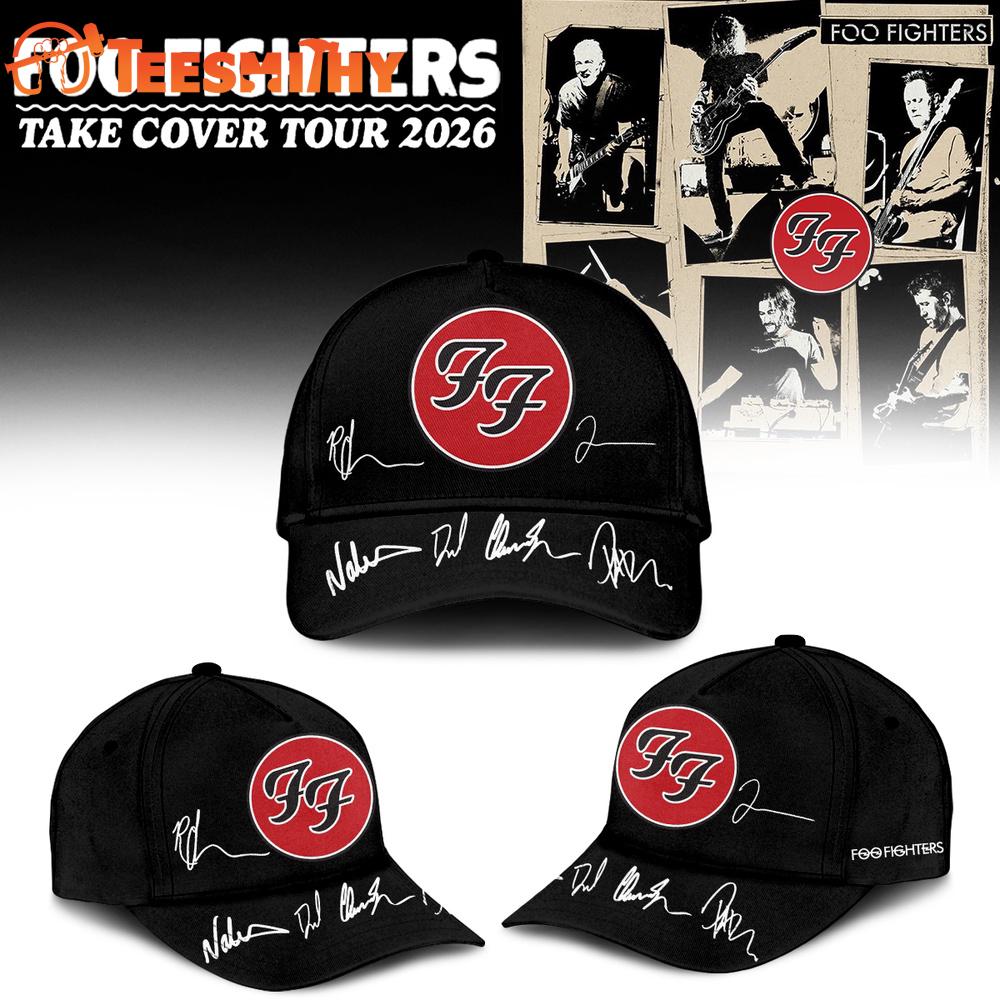 Foo Fighters Take Cover Tour 2026 Limited Edition Signature Classic Cap