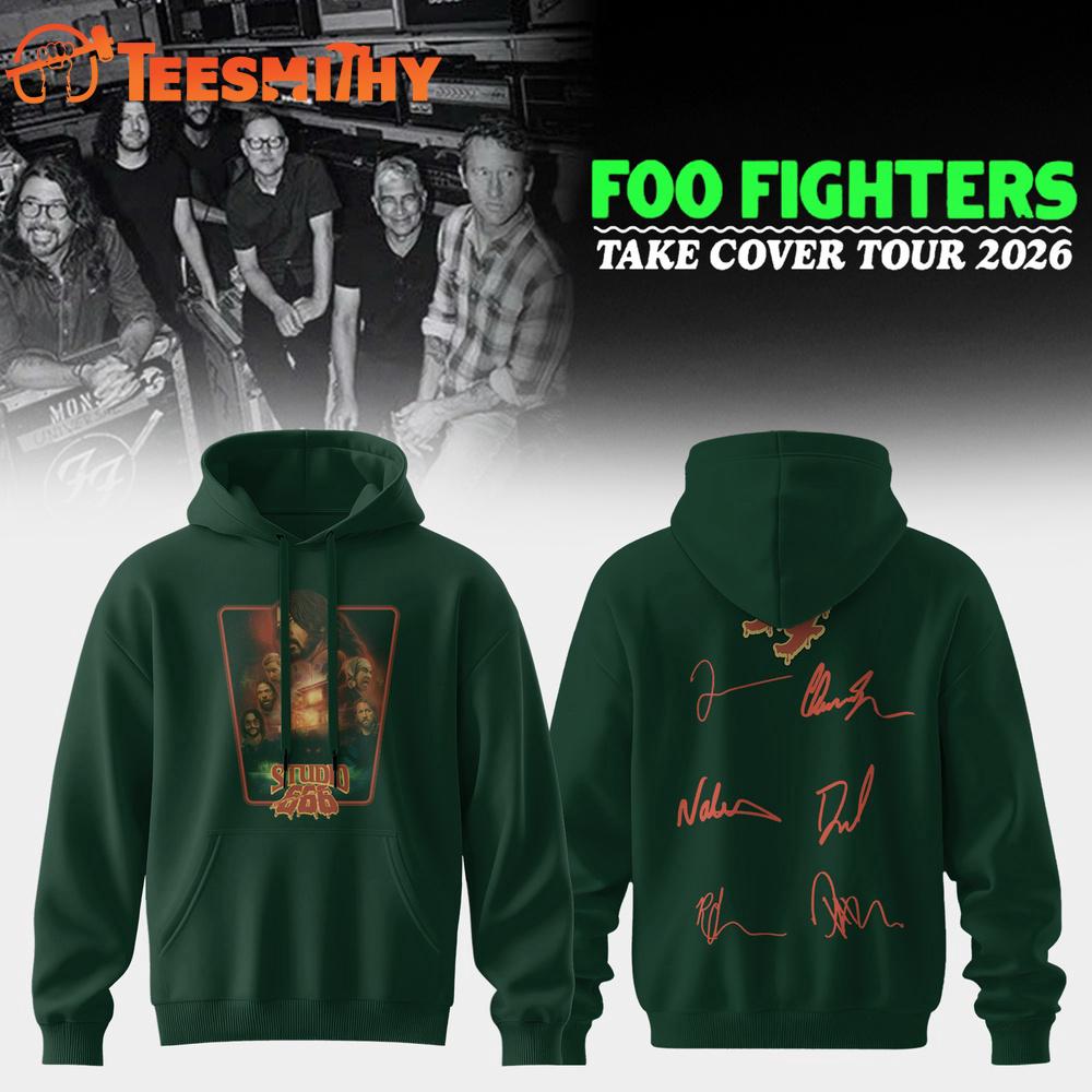 Foo Fighters Take Cover Tour 2026 Limited Edition Signature Graphic Design Hoodie