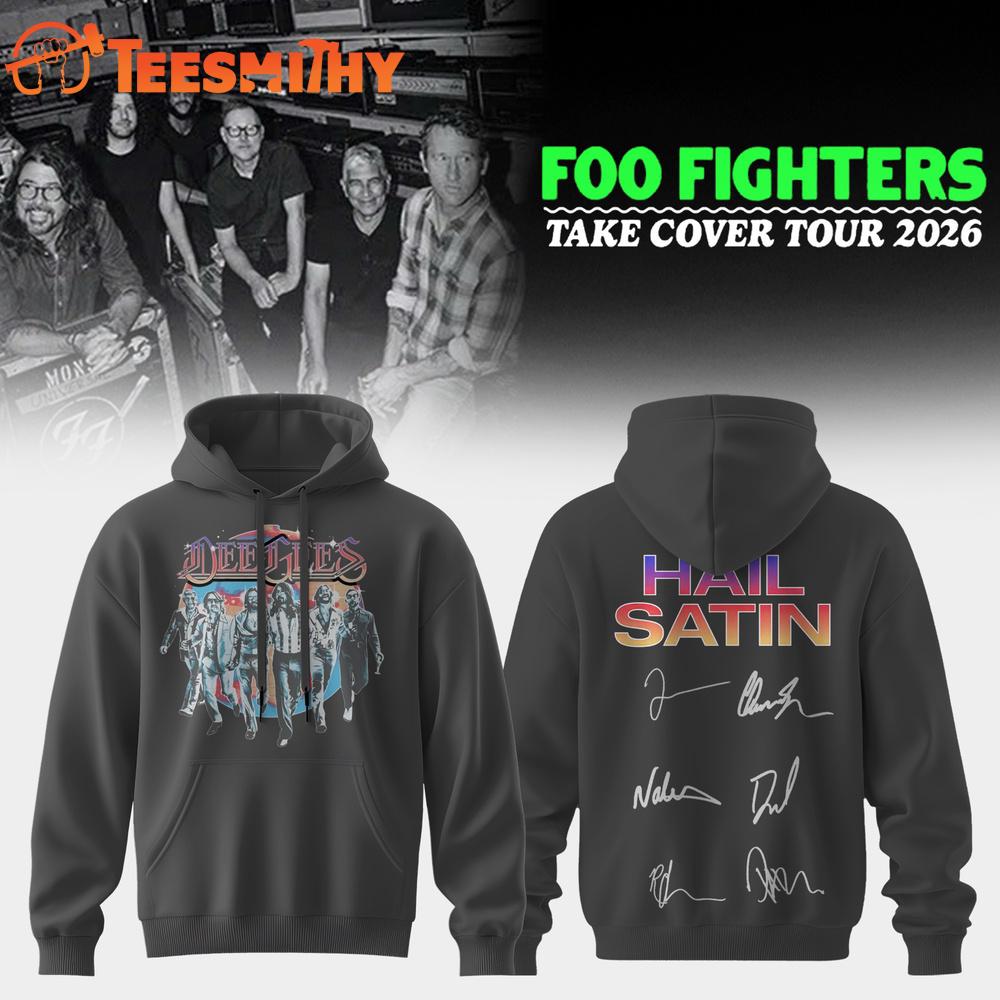 Foo Fighters Take Cover Tour 2026 Signature Hoodie Shirt