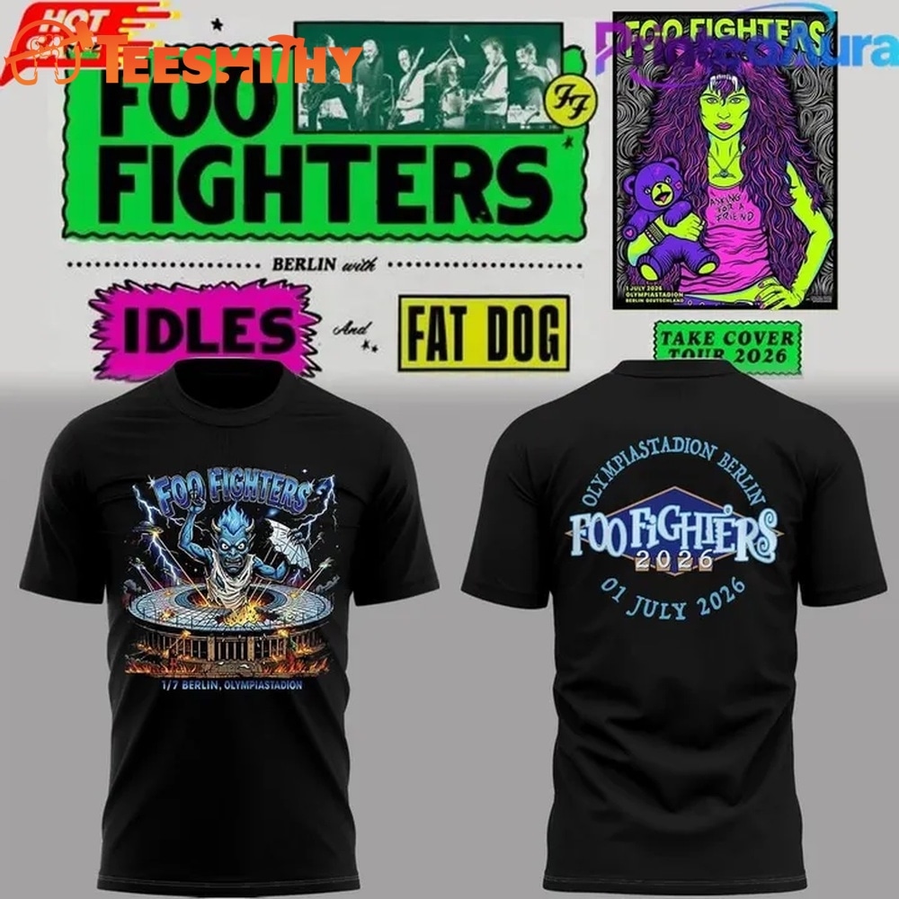 Foo Fighters Take Cover Tour 2026 Special New T Shirt
