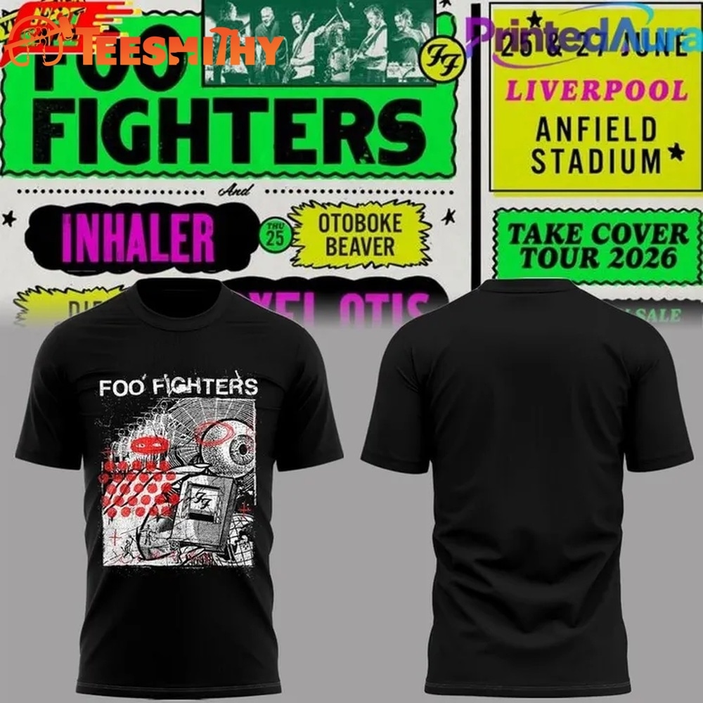 Foo Fighters Take Cover Tour 2026 T Shirt