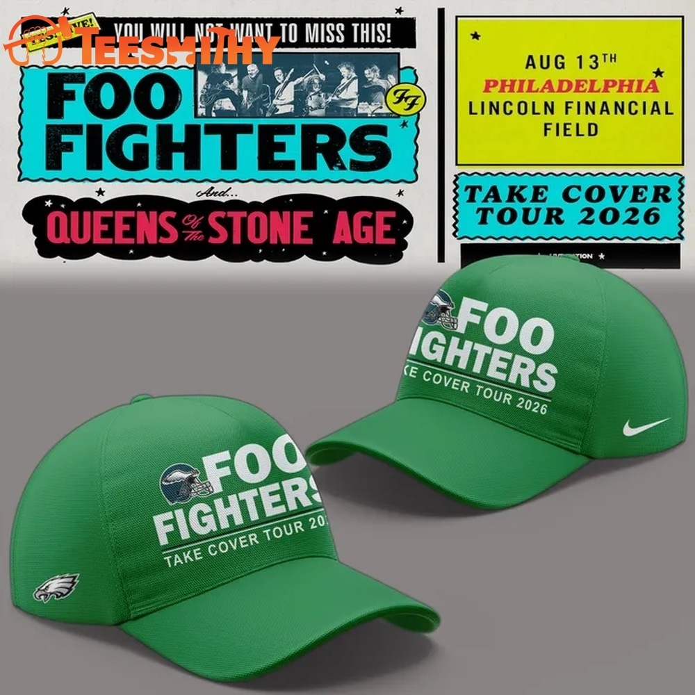 Foo Fighters x Philadelphia Eagles Take Cover Tour 2026 Classic Cap
