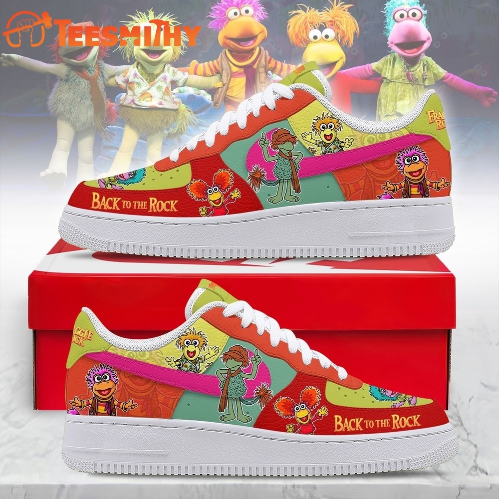 Fraggle Rock Back To The Rock Custom Air Force 1 Shoes, Colorful Cartoon Graphic Low Top Sneakers