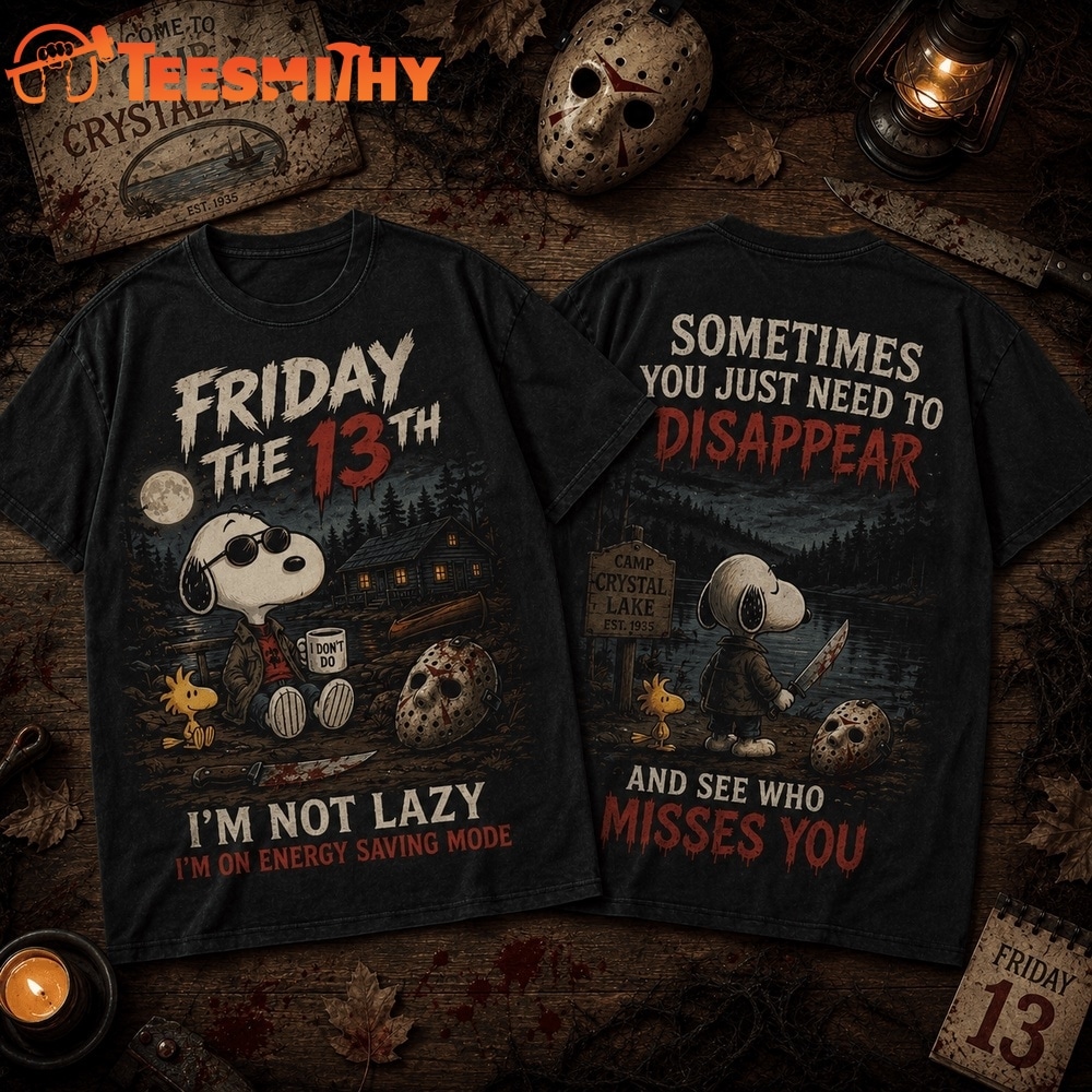 Friday the 13th Camp Crystal Lake Energy Saving Mode Horror Graphic 3D Shirt
