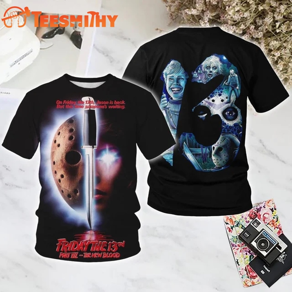 Friday the 13th HE BACK Halloween All Over Print T Shirt