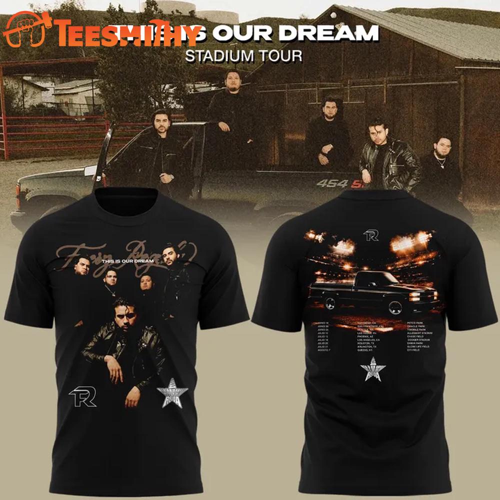 Fuerza Regida This Is Our Dream Stadium Tour 2026 Black T Shirt