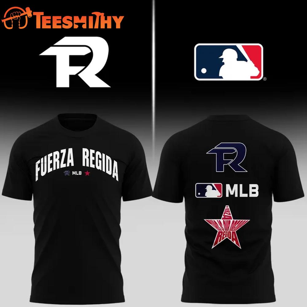 Fuerza Regida x MLB 2026 Limited Edition Black 3D Shirt