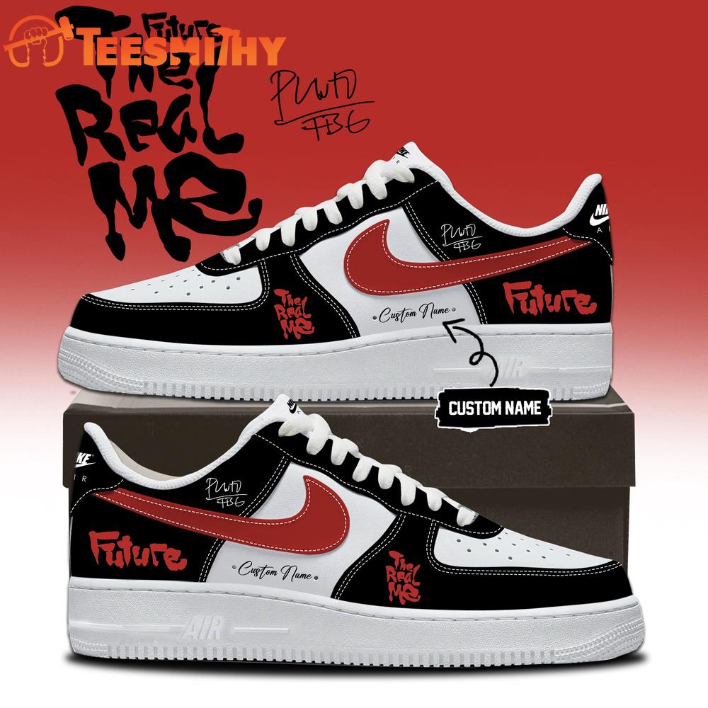 Future THE REAL ME Album Limited Edition Signature Black Air Force 1 Shoes Sneaker