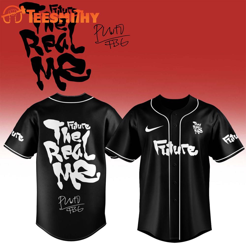 Future THE REAL ME Album Limited Edition Signature Black Baseball Jersey
