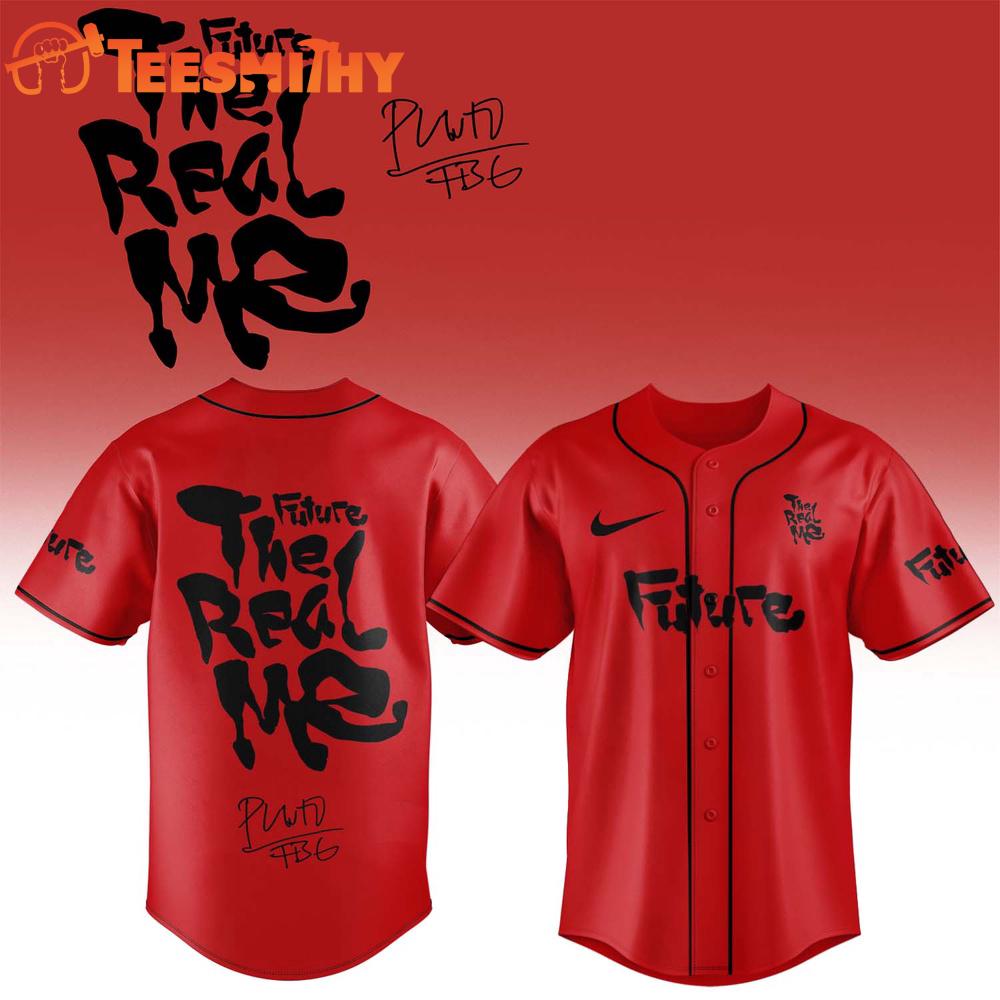 Future THE REAL ME Album Limited Edition Signature Red Baseball Jersey