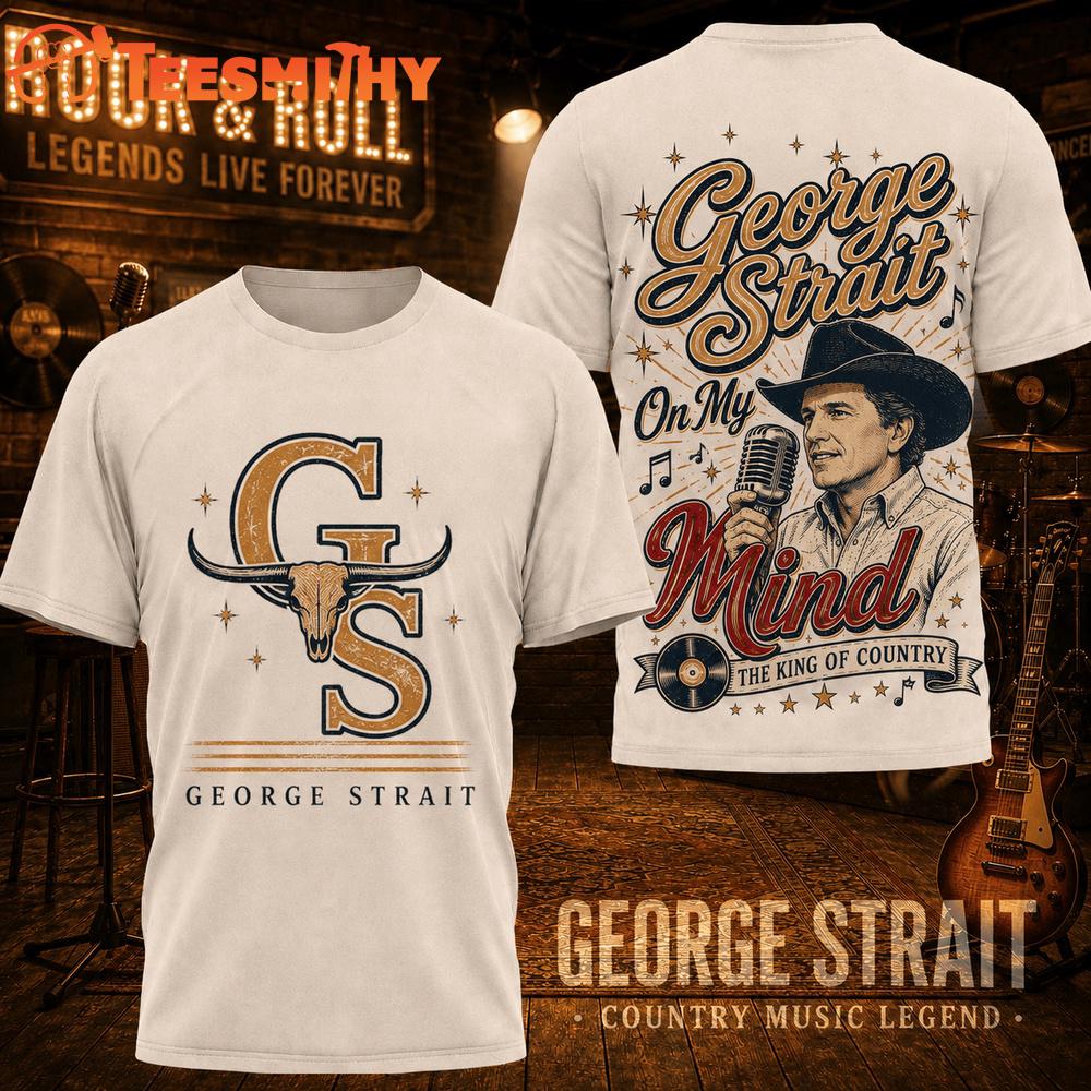 George Strait Country Music Legend 2026 Design T Shirt