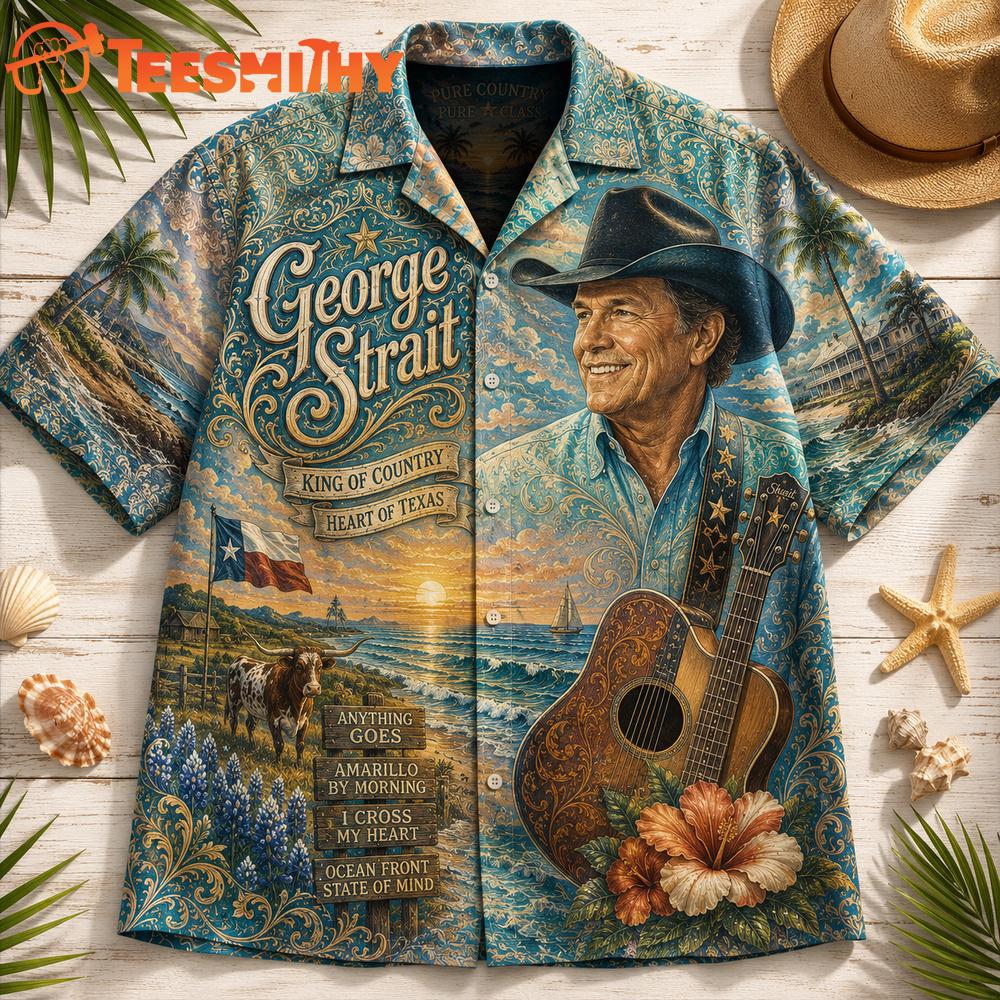 George Strait Music Graphic 2026 Summer Hawaiian Shirt