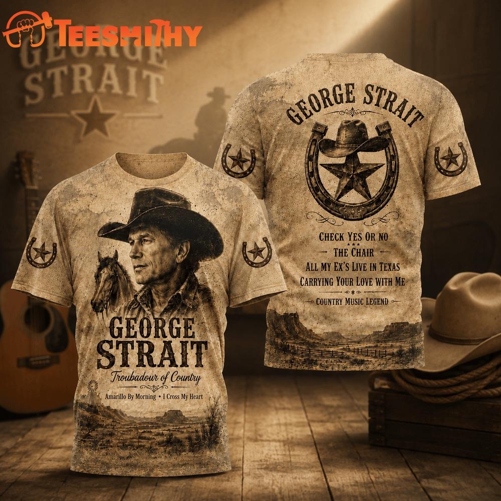 George Strait Timeless Music Icon 3D Shirt