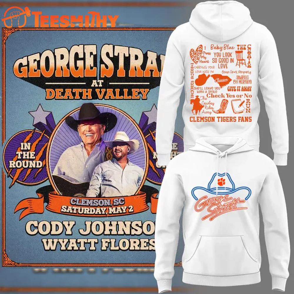 George Strait x Clemson Memorial Stadium Death Valley Hoodie Shirt