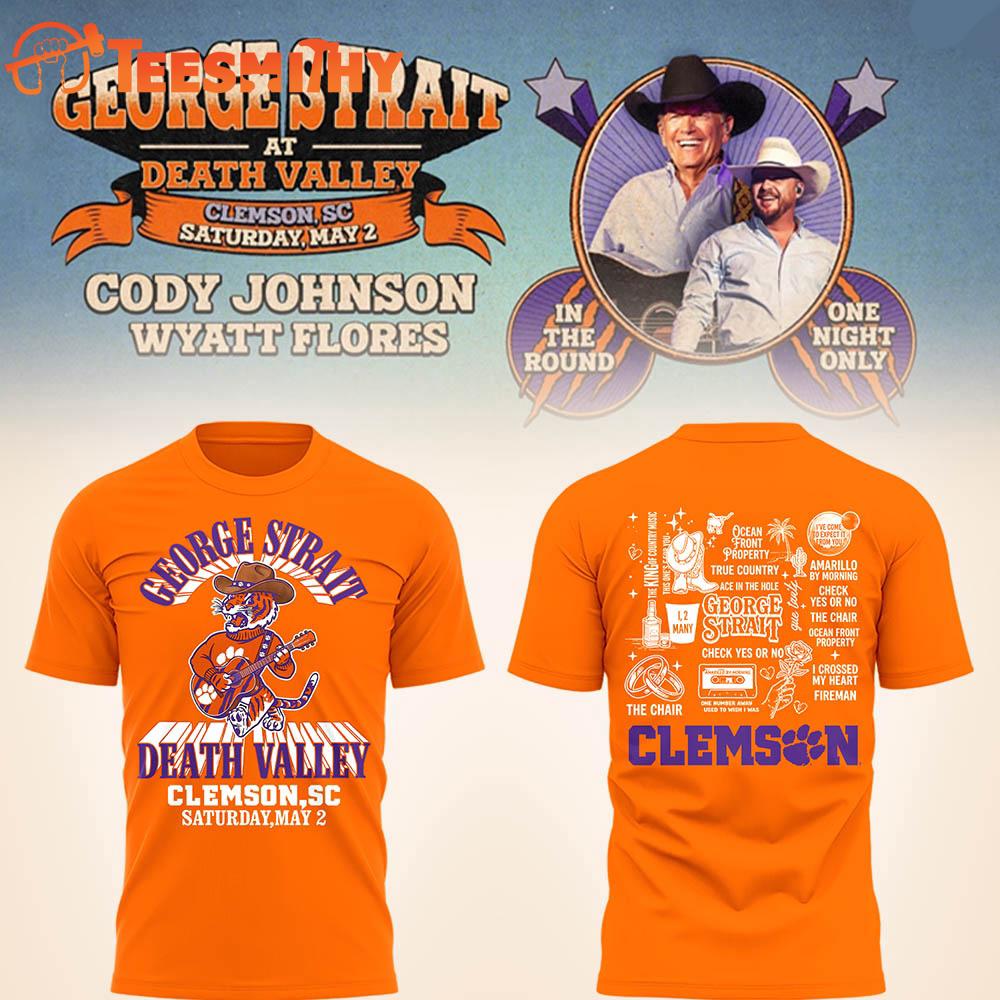 George Strait x Clemson Tiger 2026 Tour New Design 3D Shirt