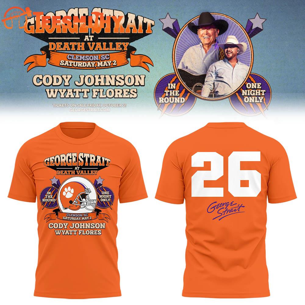 George Strait x Clemson Tiger 2026 Tour Special New T Shirt