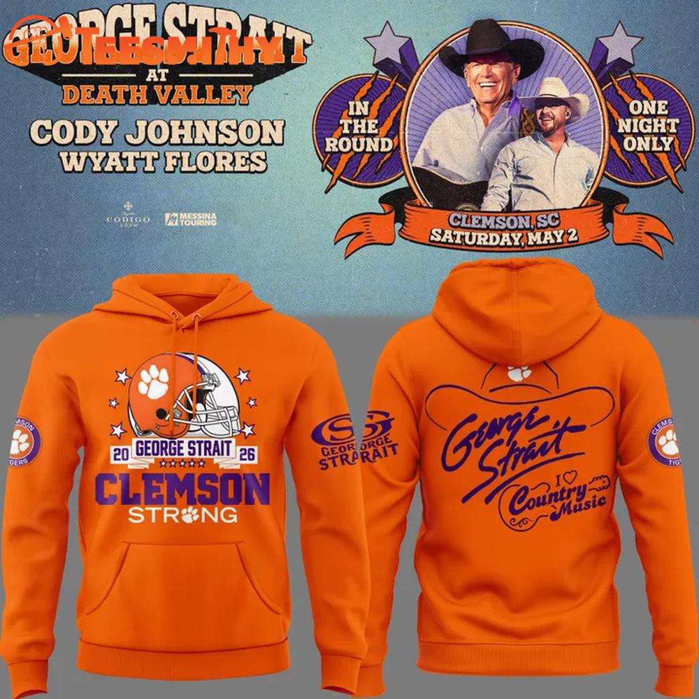 George Strait x Clemson Tigers Football at Death Valley Hoodie