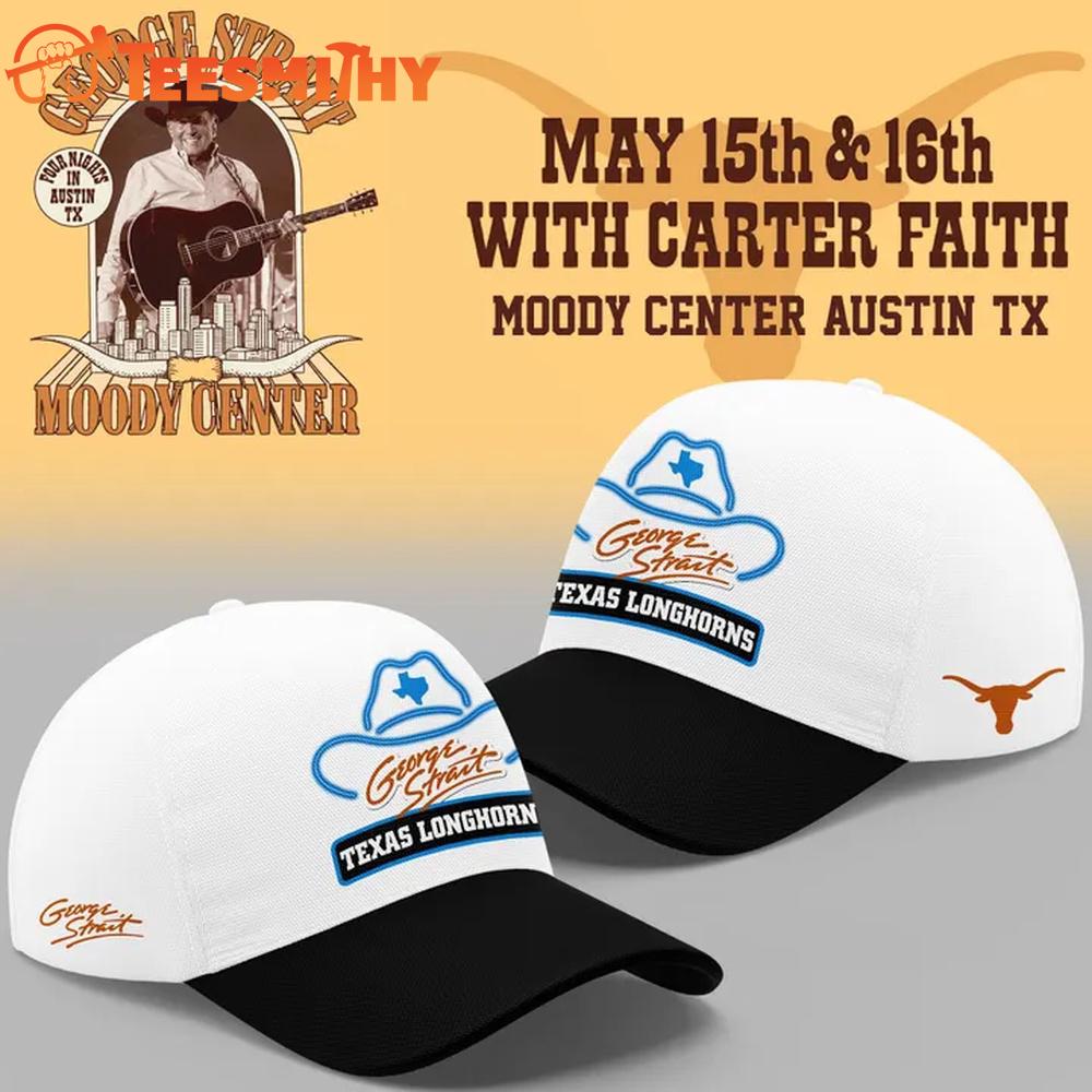 George Strait x Texas Longhorns 2026 Football Special New White Cap 1 George Strait x Texas Longhorns 2026 Football Special New White Cap