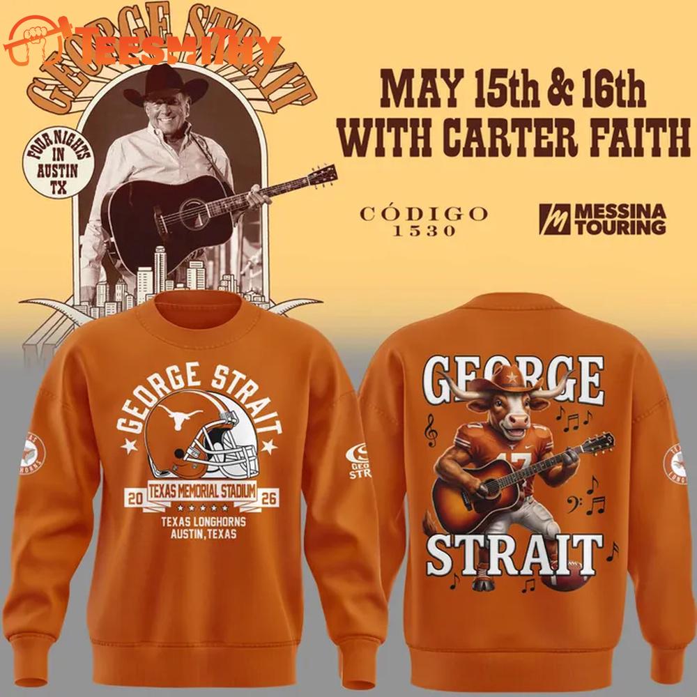 George Strait x Texas Longhorns Mascot The King of Country Music 2026 Sweatshirt