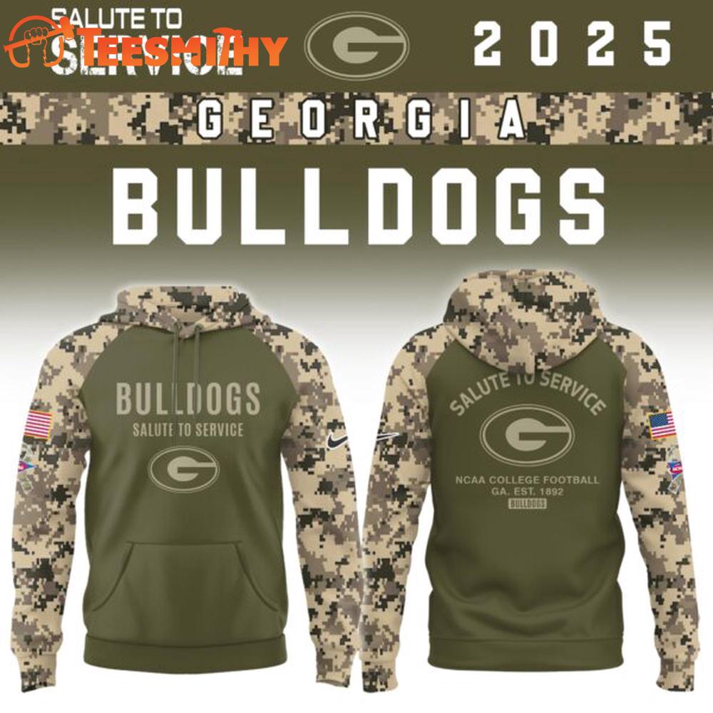 Georgia Bulldogs 2025 NCAA Salute To Service Limited Hoodie