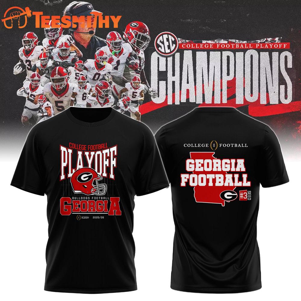 Georgia Bulldogs 2025-26 College Football Playoff Limited Edition T Shirt