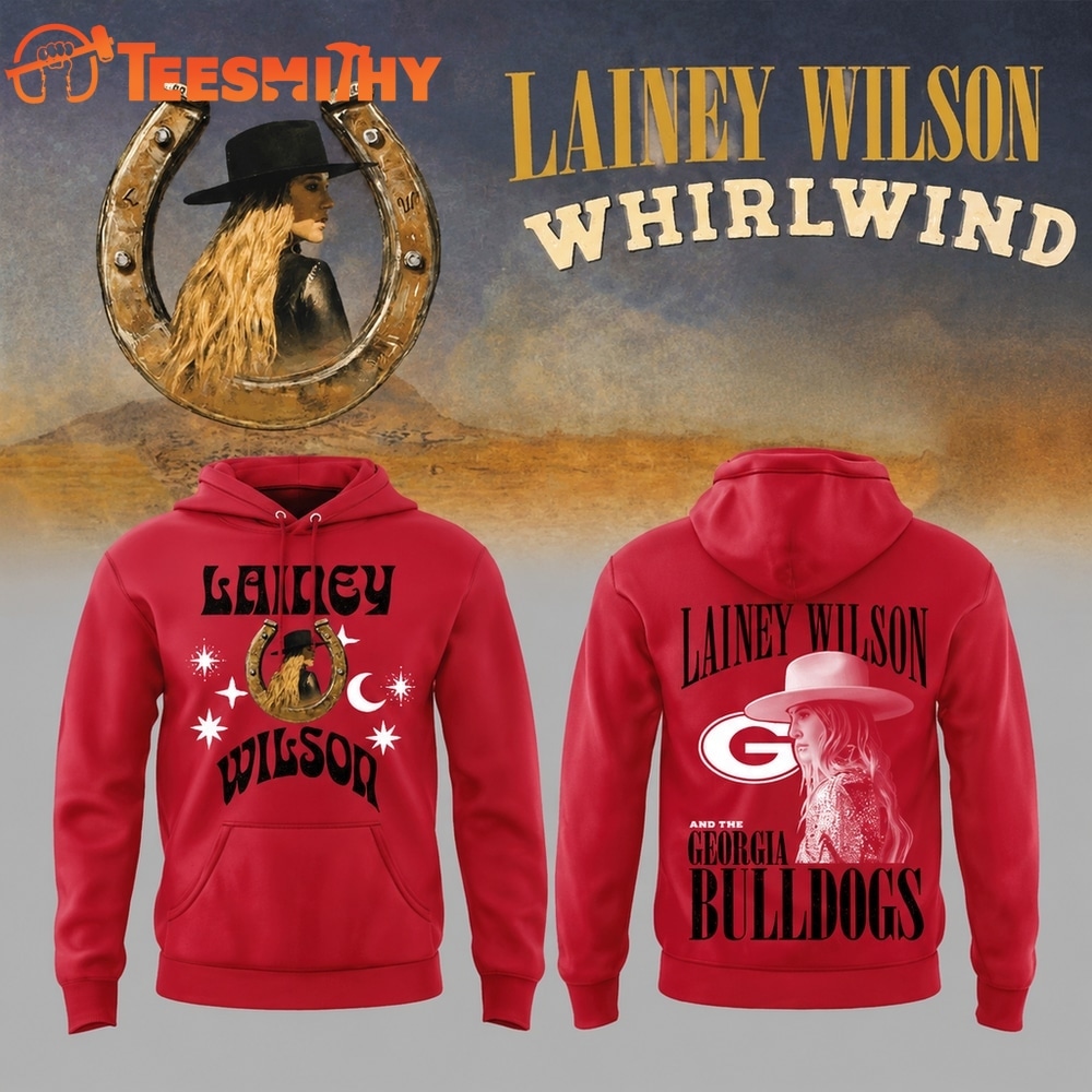 Georgia Bulldogs x Lainey Wilson WHIRLWIND Event Show 2026 Red Hoodie