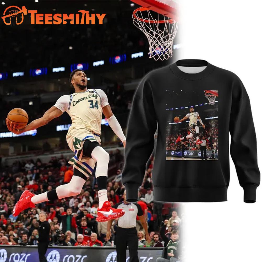 Giannis Antetokounmpo Slam Milwaukee Bucks Sweatshirt
