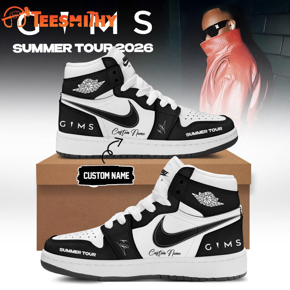 GIMS Summer Tour 2026 Limited Edition Signature Black Air Jordan 1 Shoes