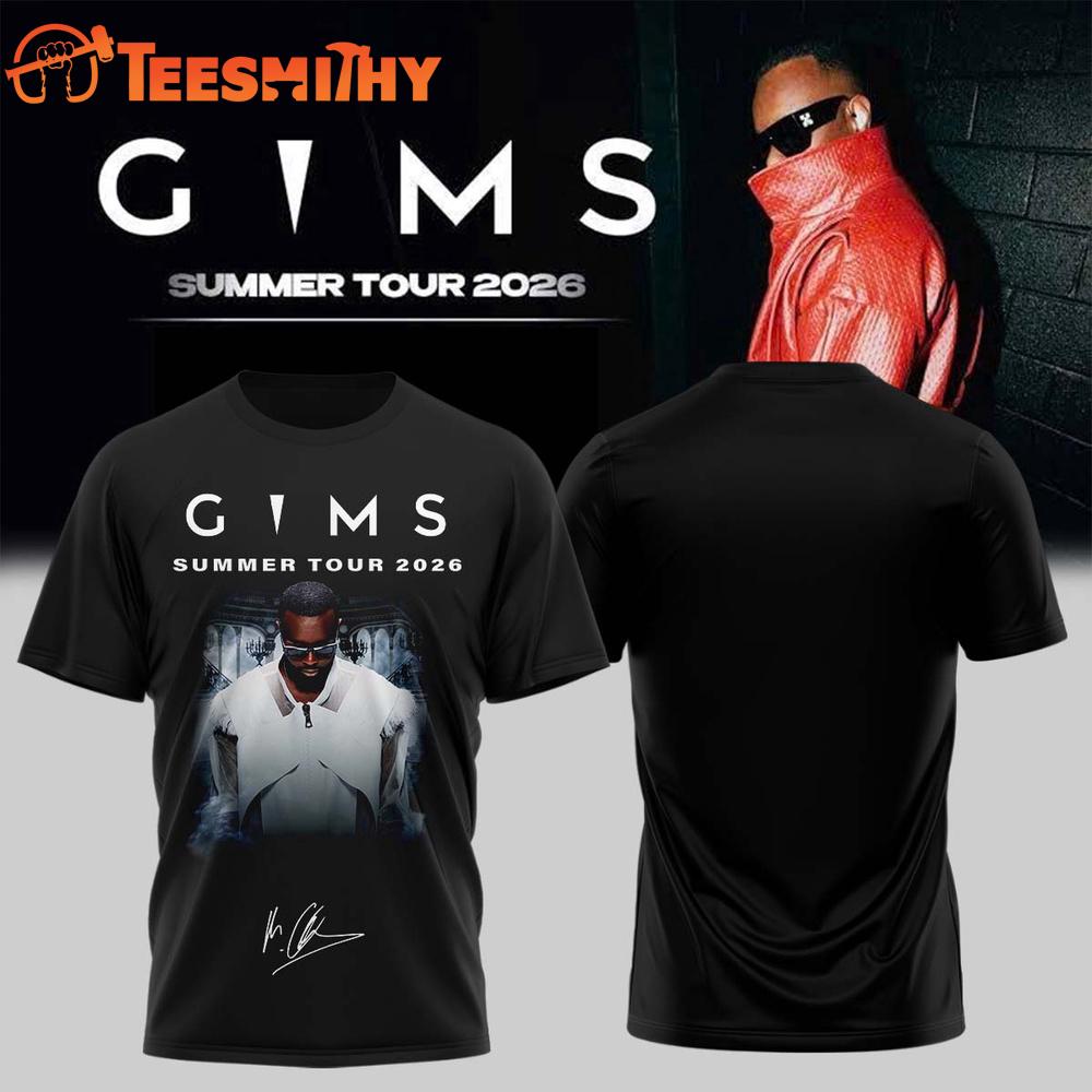 GIMS Summer Tour 2026 Limited Edition Signature Black T Shirt