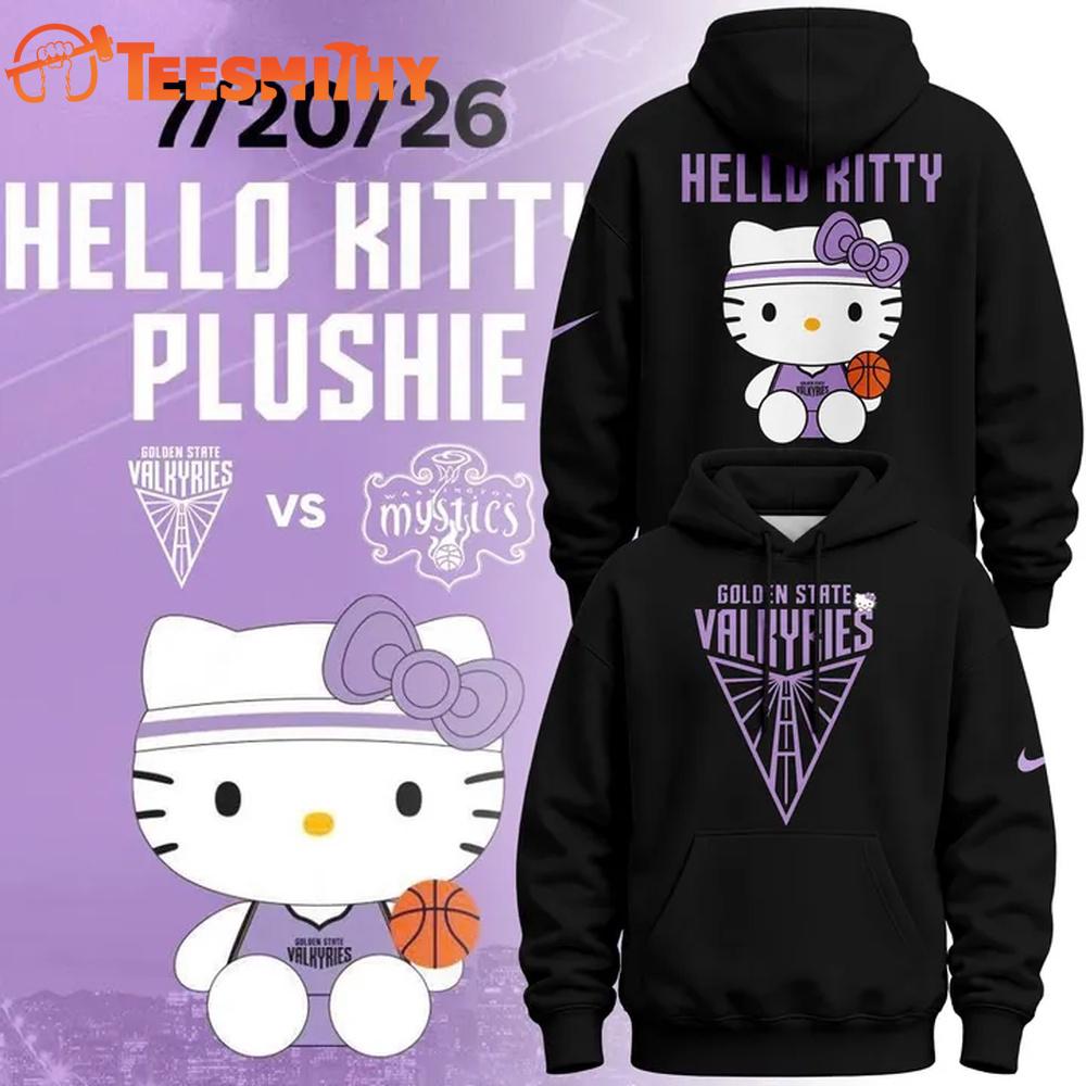 Golden State Valkyries x Hello Kitty 2026 Black Hoodie