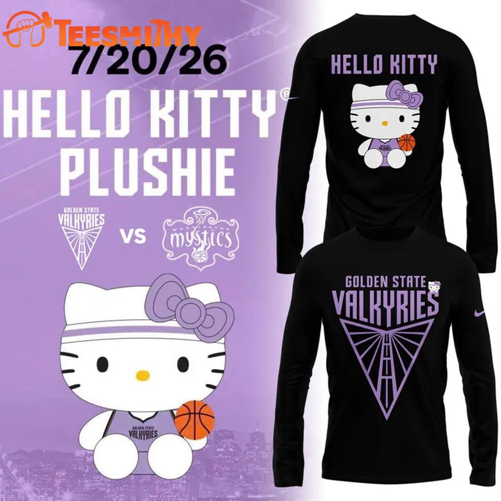 Golden State Valkyries x Hello Kitty 2026 Black Long Sleeve Shirt
