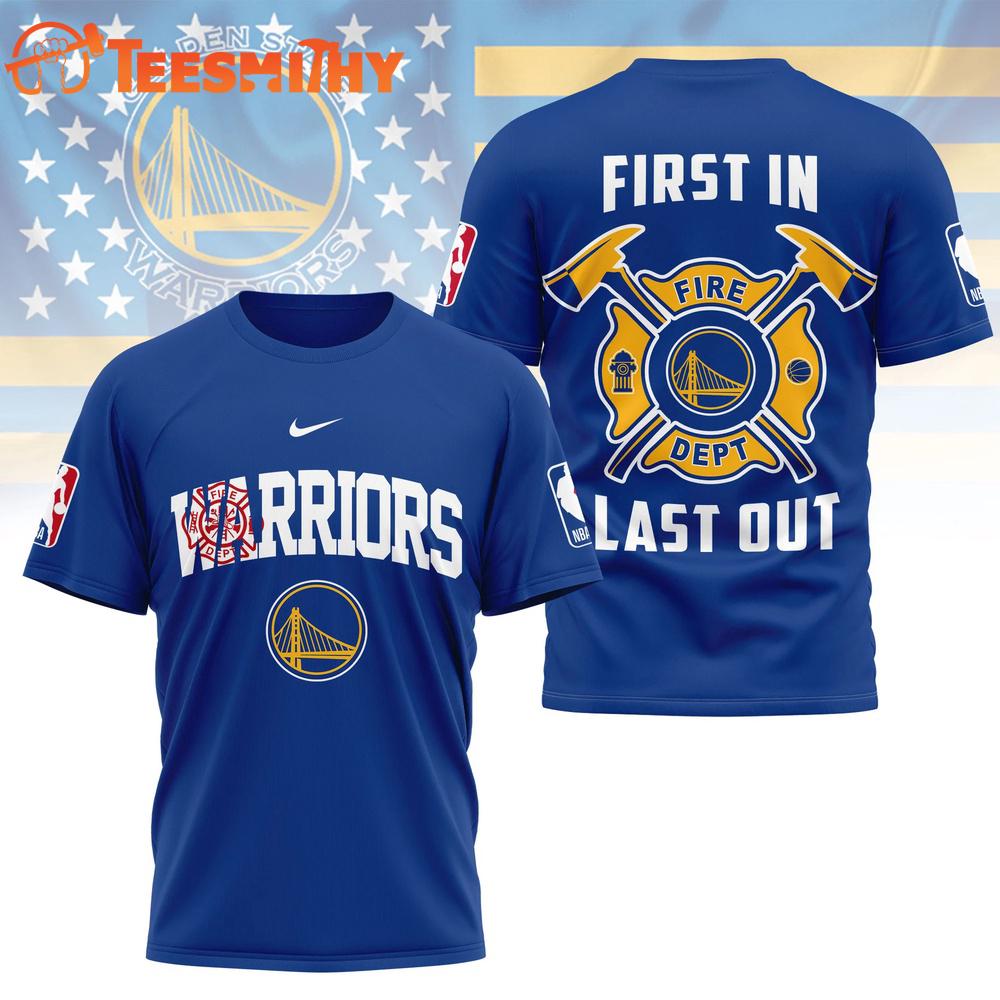 Golden State Warriors 2026 NBA Fire Dept Special New 3D Shirt