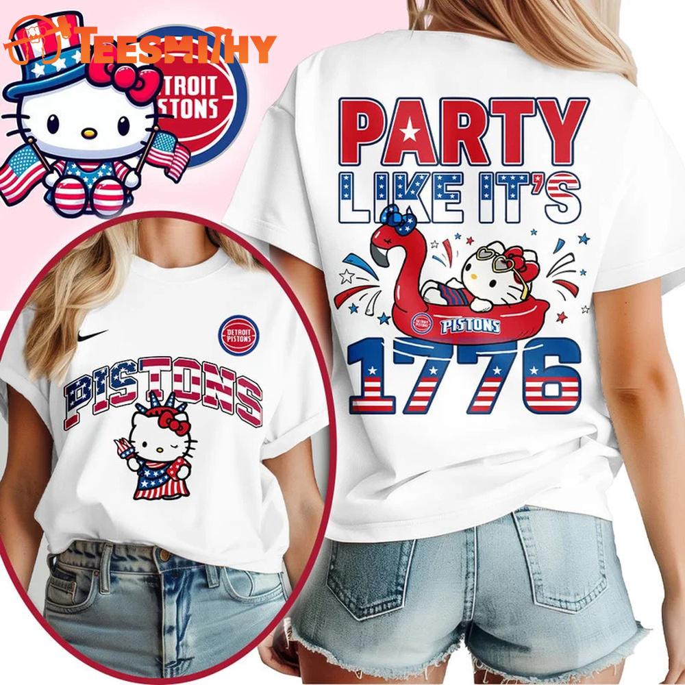 Golden State Warriors 2026 NBA Hello Kitty Independence Day Unisex 3D Shirt