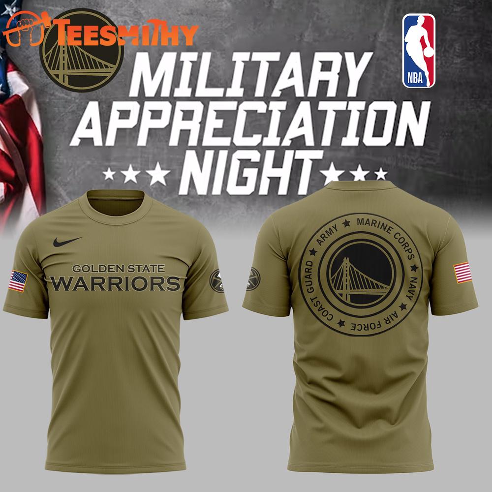 Golden State Warriors x Military Appreciation Night 2025 3D Shirt
