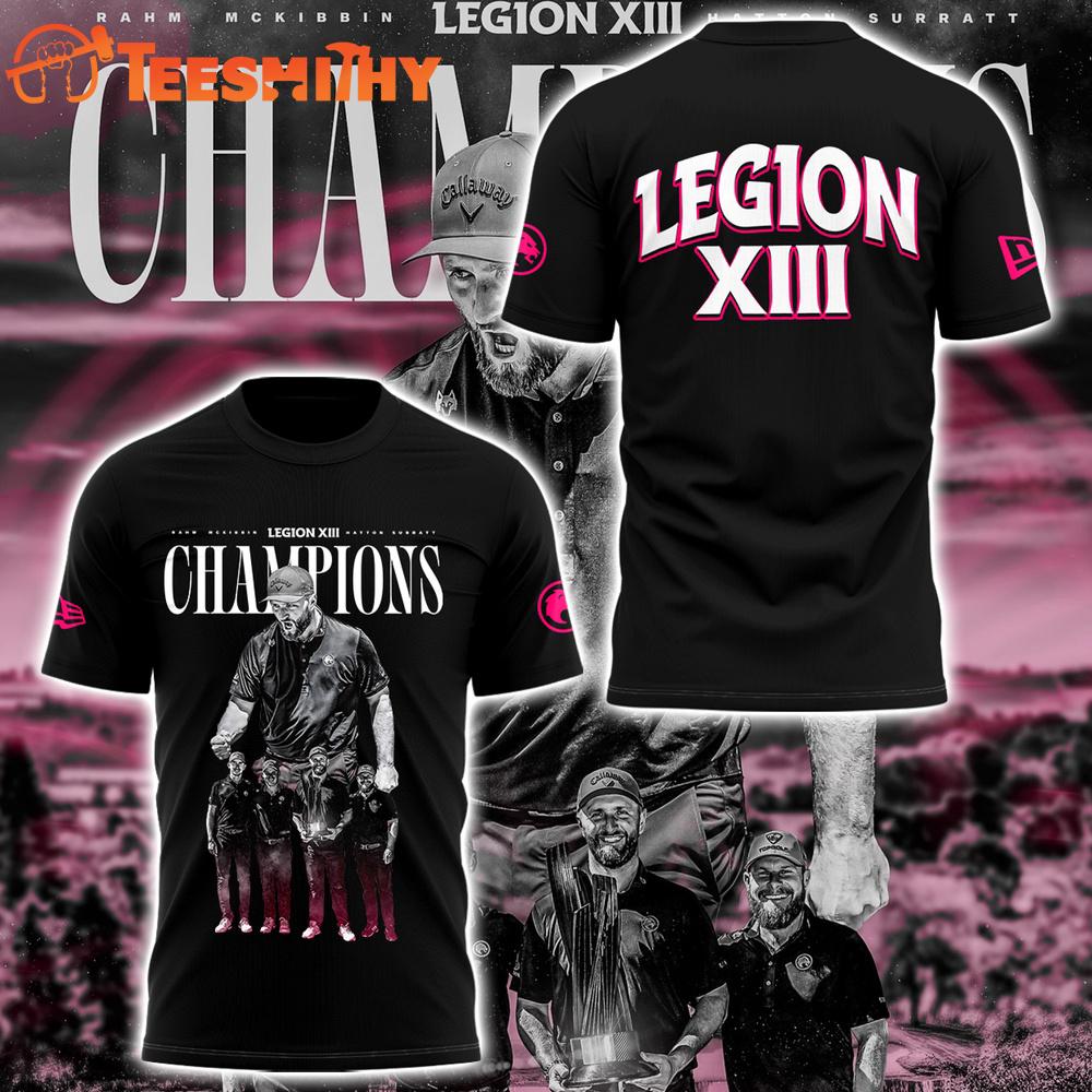 Golf Legion Back-To-Back Champions 2025 Black Shirt