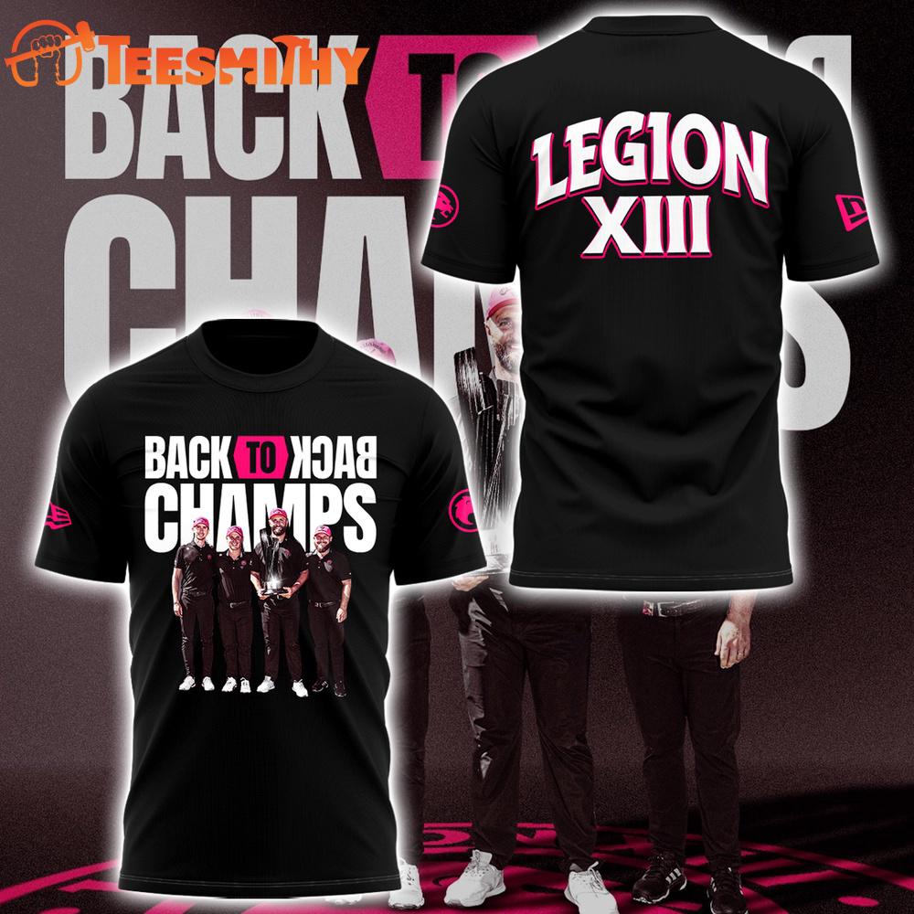 Golf Legion Back-To-Back Champions 2025 Limited Edition Black 3D Shirt