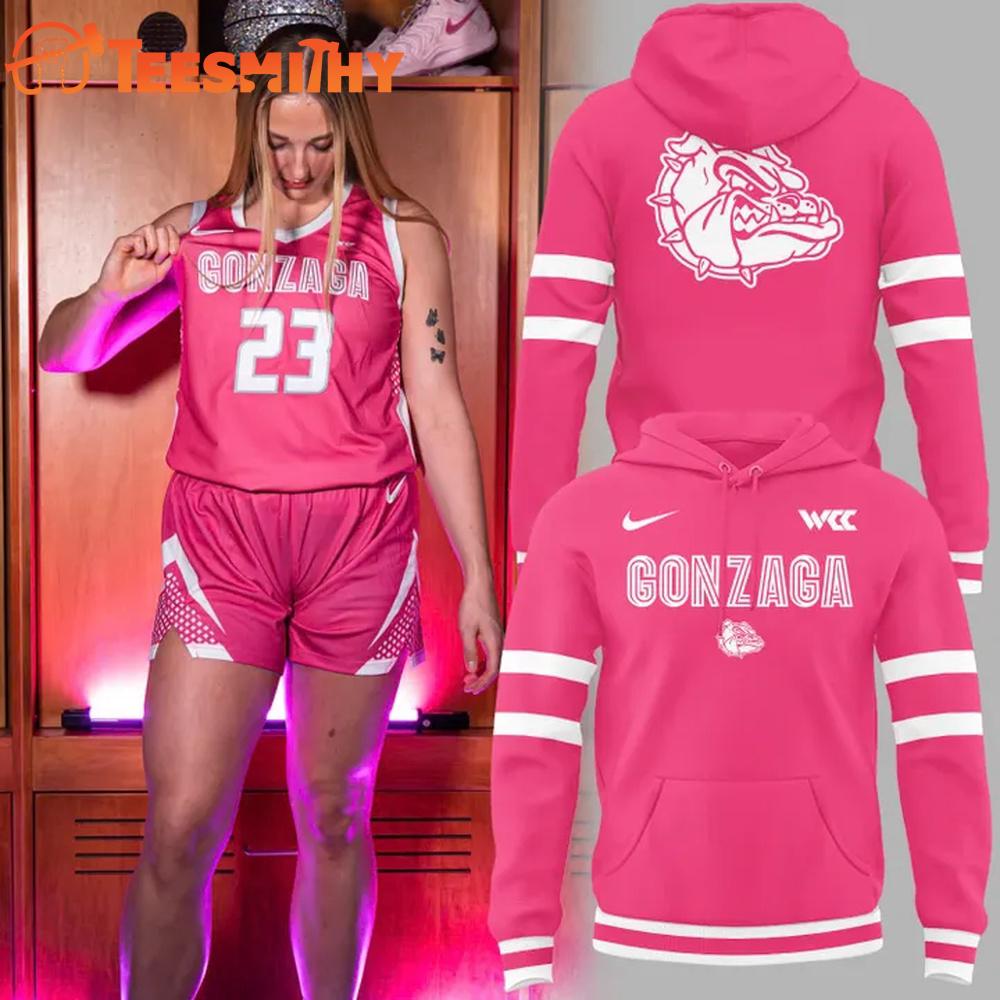 Gonzaga Bulldogs Basketball Pink for a Purpose Uniform 2026 Limited Edition Hoodie