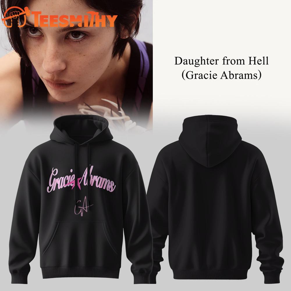 Gracie Abrams Daughter from Hell Signed 2026 Black Hoodie