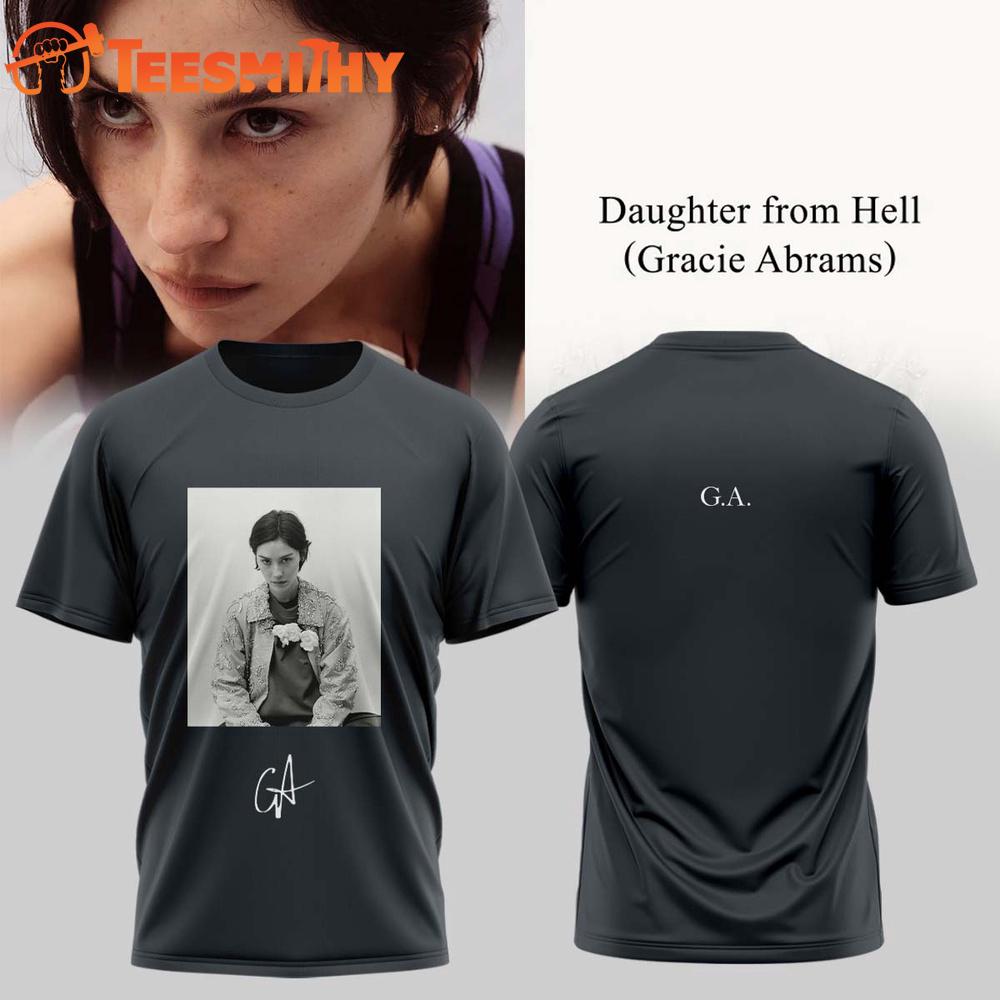 Gracie Abrams Daughter from Hell Signed 2026 Graphic Design 3D Shirt